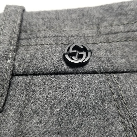 Gucci Wool and Cashmere Gray Pencil Skirt 44 8 - Picture 5 of 7